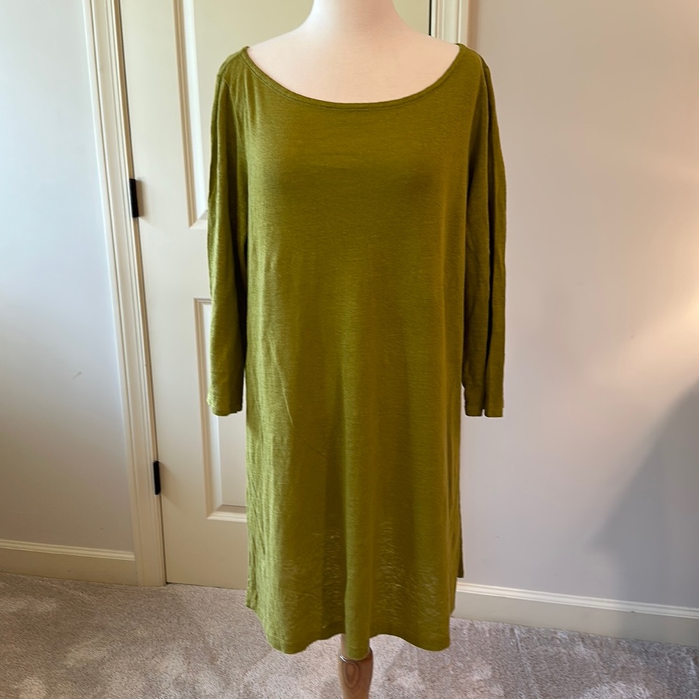 Eileen Fisher tunic 100% organic linen in size Lg